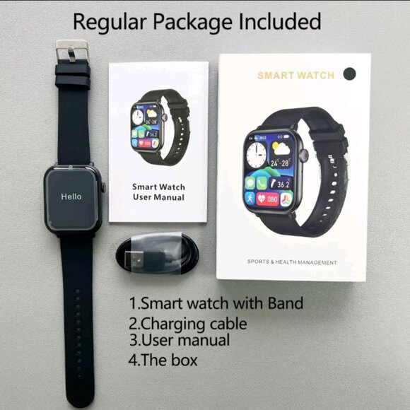 ✨ Smart Watch Multifunctional Fitness Tracker Black –Android & iOS ✨NWT - Picture 6 of 6